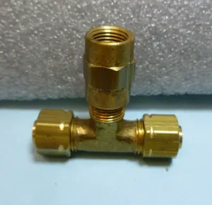 M1299 "T" CONNECTOR, No. 4 Compression Fitting & 1/8 NPT Adapter (Aviation)